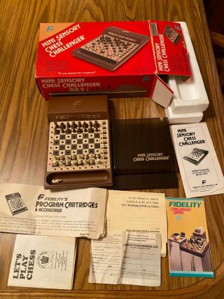 Vintage 1981 Mini Sensory Chess Challenger Fidelity Electronics (model Msc)