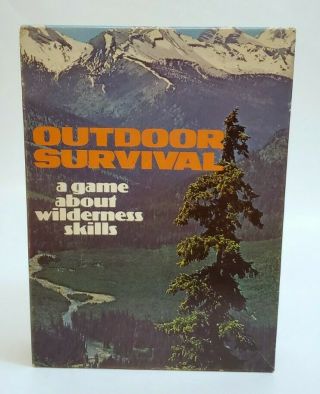 Vintage Avalon Hill Bookcase Game Outdoor Survival Unpunched 1972 Complete