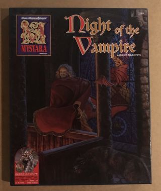 Night Of The Vampire - Ad&d (2e) - Mystara - Audio Cd Adventure