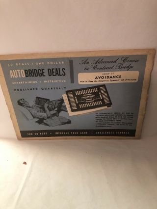 Vintage Auto Bridge Playing Sheets Group 3 - 5 Very Fine