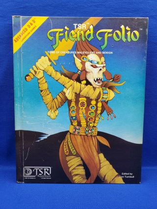Ad&d Fiend Folio 1st Edition - Tsr