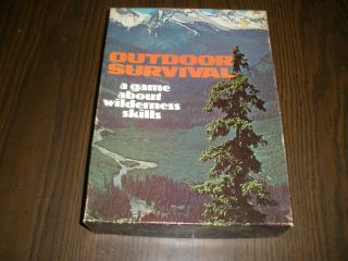 Vintage Avalon Hill Bookcase Game Outdoor Survival Unpunched 1972 895