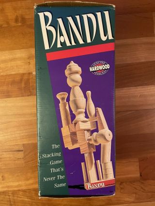 Bandu Stacking Game Milton Bradley Tower Building 1991 100 Complete Bausack