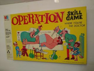Operation Skill Game 1965 Milton Bradley Smoking Doctor,  Incomplete