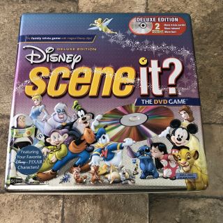 Disney Scene It Deluxe Edition Tin Dvd Game Complete