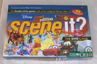 Disney 2nd Edition Scene It Dvd Game 100 Complete Mattel Disney Family Trivia