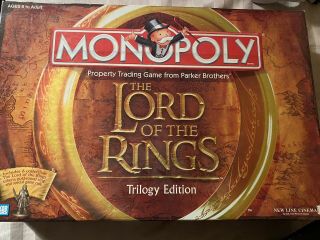 Monopoly The Lord Of The Rings Trilogy Edition 2003 Game Hobbit