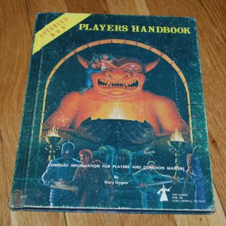 Advanced Dungeons & Dragons: Players Handbook Ad&d 1e Gygax