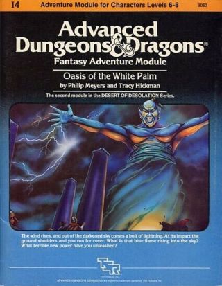 I4 Oasis Of The White Palm Exc,  D&d Module Tsr Dungeons Dragons Adventure Ad&d