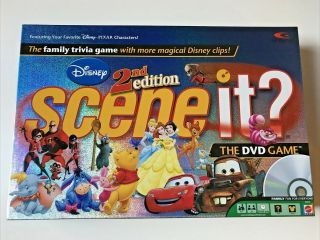 Disney Scene It 2nd Edition 2007 Dvd Game Complete Mattel Optreve Trivia Family