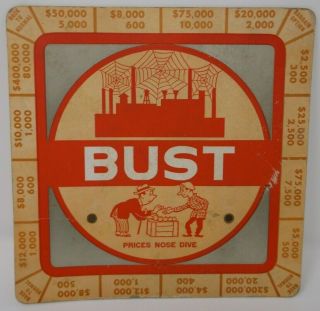Parker Bros.  " Boom Or Bust " Game Replacement Parts (incomplete) Ca.  1951