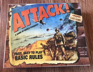 Attack : A Game Of World Conquest 2003 Eagle Games - Partly Unpunched