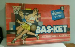 Cadaco 1960 Dated Bas Ket Basketball Action Tabletop Game Miniature
