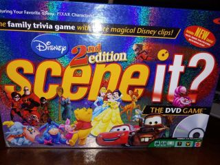 Complete Disney Scene It Deluxe 2nd Edition Dvd Board Game