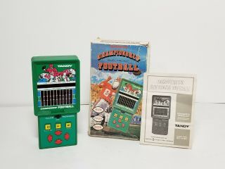 Vintage 80s Tandy Championship Electronic Football Handheld Game,  Box