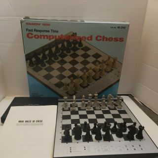 Radio Shack 1650 Fast Response Program Tandy Computerized Chess Board 60 - 2194