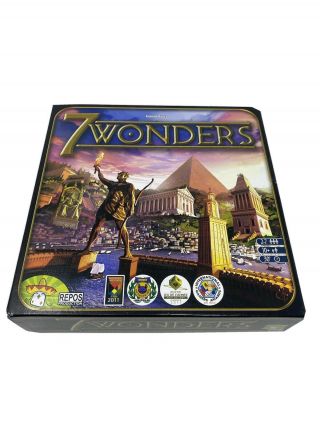 Asmodee Editions Seven01 7 Wonders Board Game Unpunched