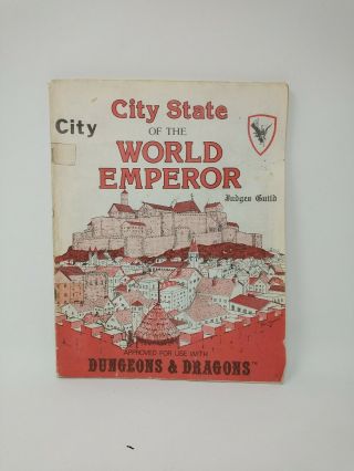 City State Of The World Emperor: City Book (1st Print) - Dungeons & Dragons - Jg