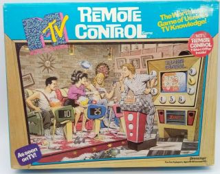 Vintage 1989 Mtv Remote Control Trivia Board Game Pressman Complete Never Played