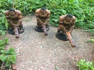 D&d War Drums Mini - Set Of 3 Hill Giant Barbarians (49/60) Dungeons & Dragons