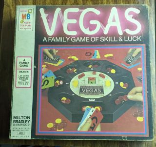 Vintage Milton Bradley Vegas Board Game 1973