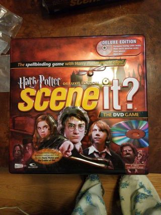 Harry Potter Scene It Deluxe Edition Dvd Trivia Pre Owned Metal Tin Complete
