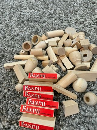 Bandu board game from Milton Bradley - - wood stacking game 100 complete 3