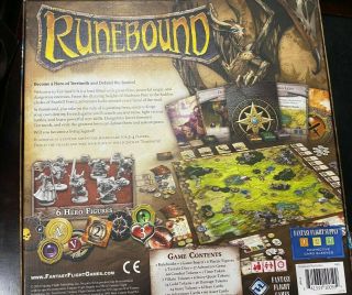 Runebound 3rd edition Board Game Fantasy Flight Games FFG, 2