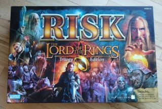 Risk Lord Of The Rings Trilogy Middle Earth Lotr Board Game With Ring