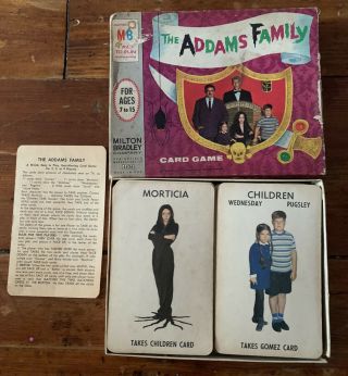 Milton Bradley 1965 The Addams Family Card Game