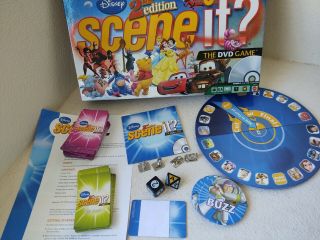 Disney 2nd Edition Scene It Dvd Game Complete Mattel Pixar Family Trivia Ages 6,