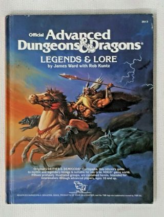 18306 Ad&d – Legends & Lore By Tsr