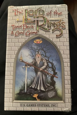 Vintage 1996 Tolkien The Lord Of The Rings Tarot Deck Card Game Lotr