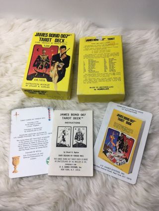James Bond 007 Tarot Deck From Live And Let Die 1973 Box & Instructions Only