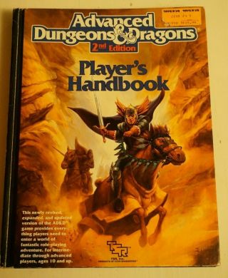 Advanced Dungeons And Dragons Ad&d 2nd Edition Player 