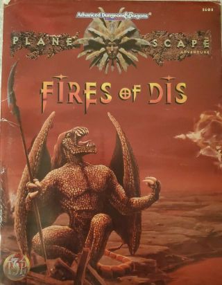 Ad&d 2nd Edition Adventure Module - The Fires Of Dis - Paperback
