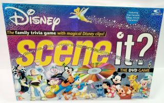 Disney Scene It? 1st Edition Dvd Trivia Game Mattel 2004 100 Complete /