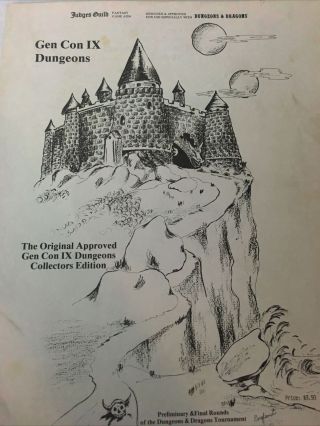 D&d Gen Con Ix Dungeons & Dragons 2nd Ed 1978 Judges Guild