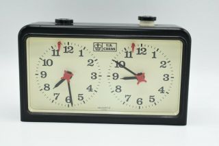 Vintage U.  S Chess Battery Operated Clock Timer Quartz Japan