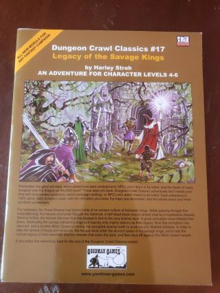 Dungeon Crawl Classics - 17 Legacy Of The Savage Kings Adventure Module