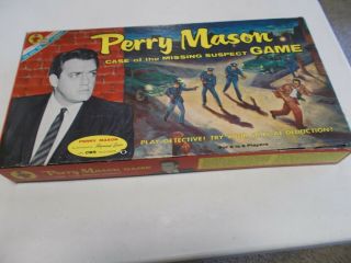 Perry Mason Case Of The Missing Suspect Board Game Transogram 1959