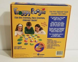 2006 Froggy Boogie Wooden Memory Game - Complete Adorable Frogs Eyes Kids Play 2