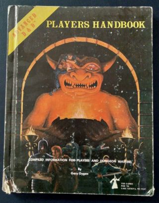 Advanced Dungeons & Dragons Players Handbook 1978 First Edition