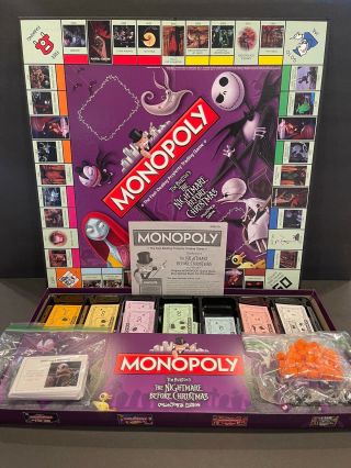 Monopoly Tim Burtons The Nightmare Before Christmas Collector`s Edition Game