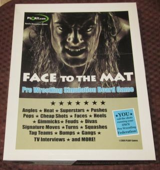 Plaay.  Com Face To The Mat Pro Wrestling Board Game With Fictional Wrestlers
