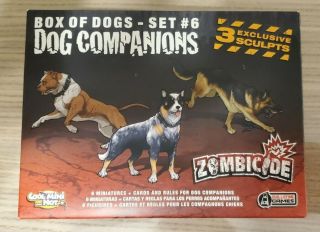 Zombicide Box Of Dogs - Set 6 Dog Companions - (missing 3 English Cards)