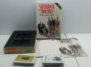 Retro 1991 Sherlock Holmes The Card Game Complete Gibson 