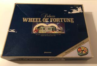 Vintage " Wheel Of Fortune Deluxe " Game By Pressman - 1986 Edition - 100 Complet