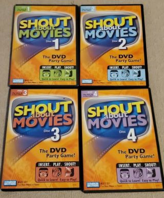 Shout About Movies 1 - 4 Dvd Game