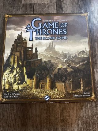 A Game Of Thrones The Board Game 2nd Second Edition George Rr Martin (2011)